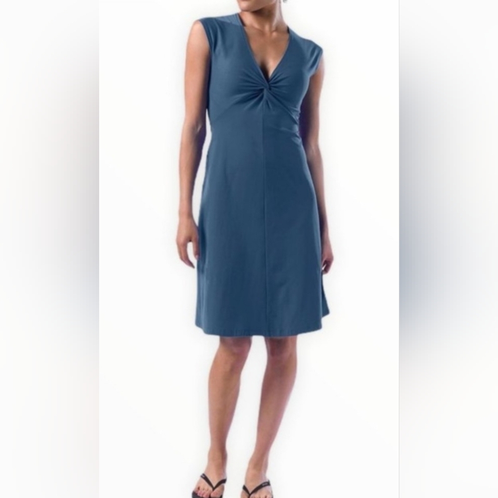 Patagonia TEAL Sheath Midi Dress Sleeveless